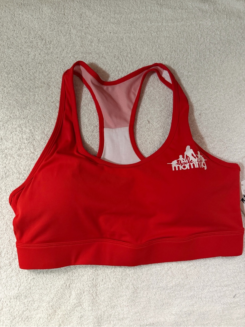 NWT Muscle Up Mommy High Performance Racerback Sports Bra Maternity Postpartum
